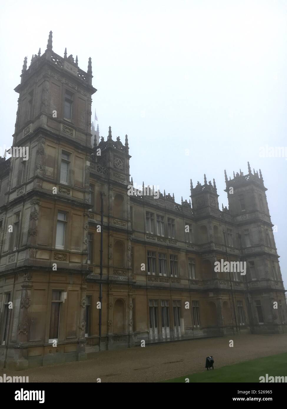 Downton abbey château de Highclere - Image de stock capturée avec un smartphone