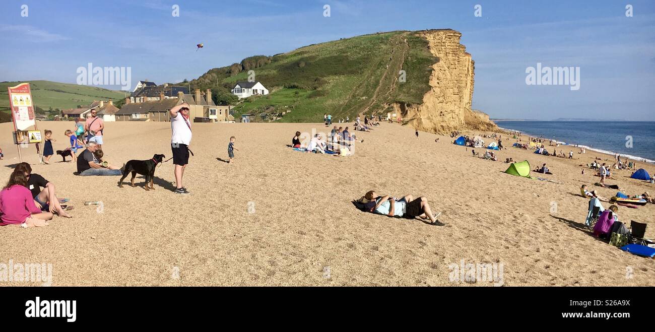 West Bay Bridport - Image de stock capturée avec un smartphone