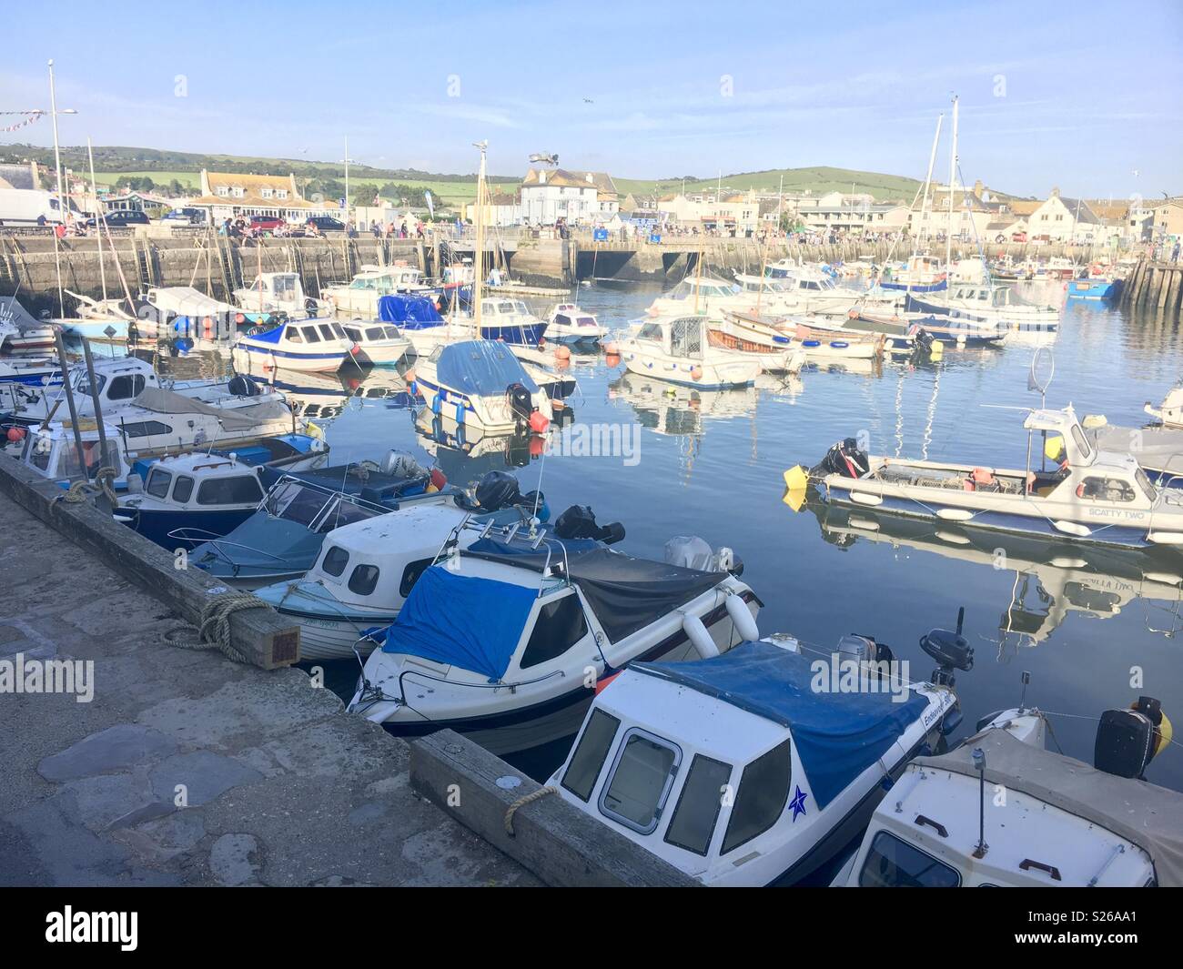 West Bay Bridport - Image de stock capturée avec un smartphone