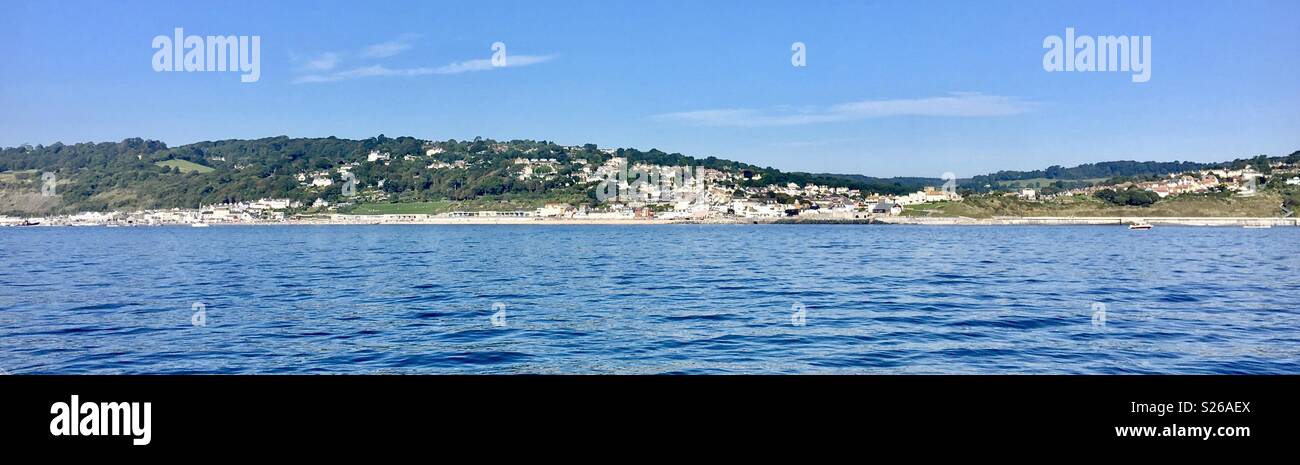 Lyme Regis Dorset - Image de stock capturée avec un smartphone