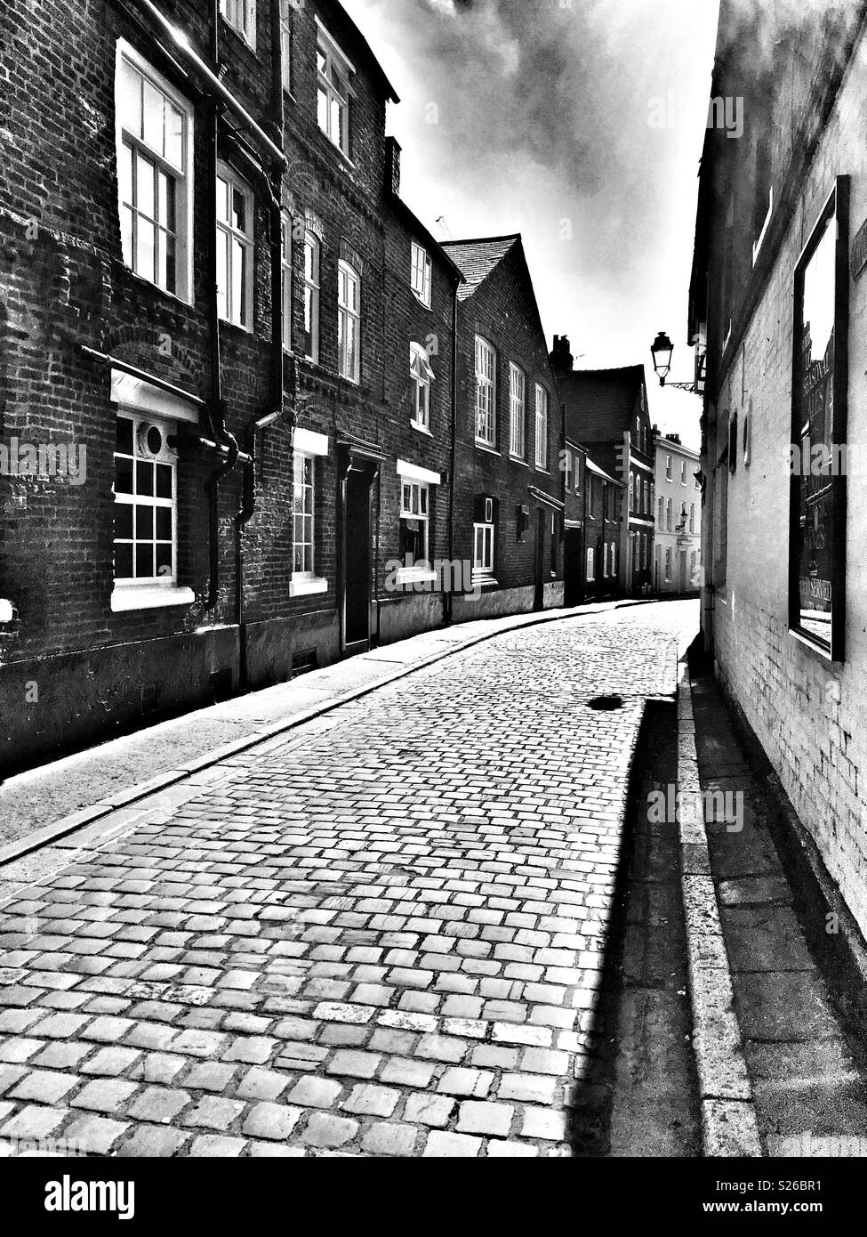 King Street, Chester. Rue Pavée, comment un peu de calme de Chester l'histoire. Banque D'Images