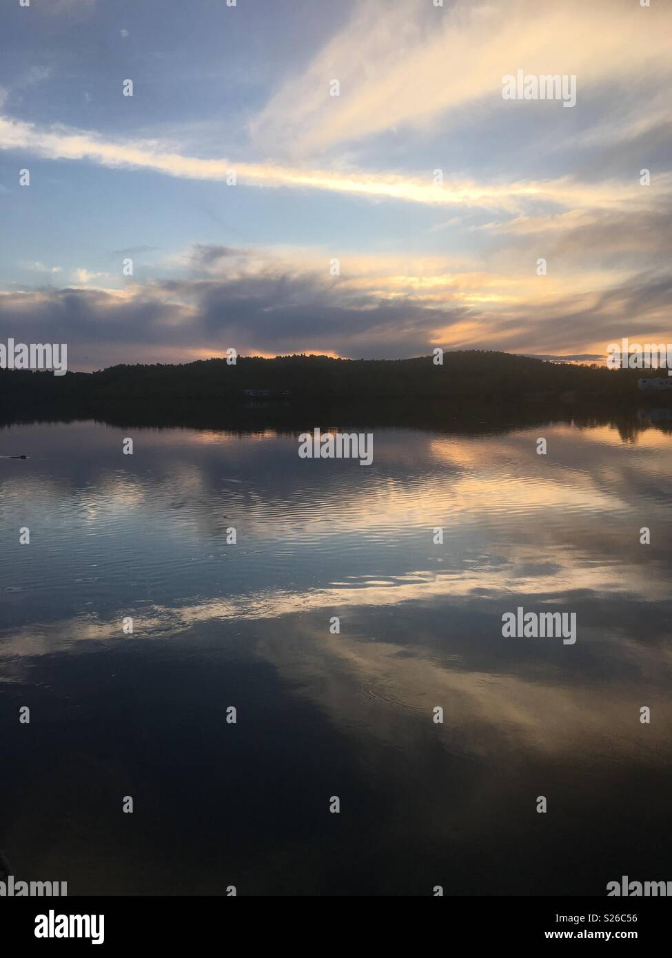 Belle nuit dans le Nord de l'Ontario. Banque D'Images