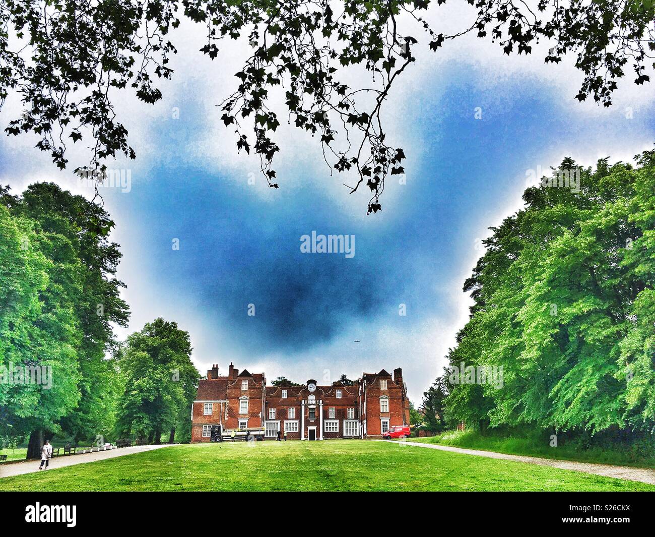 Christchurch Mansion Ipswich Suffolk Angleterre - Image de stock capturée avec un smartphone