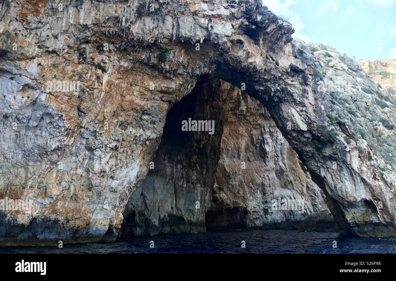 Grotte Bleue - Image de stock capturée avec un smartphone