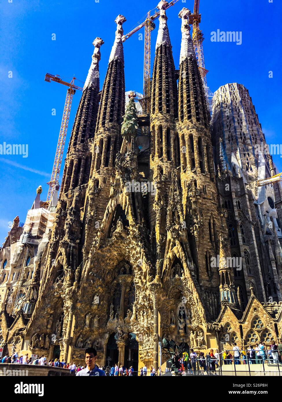 Cathédrale de Barcelone, Espagne - Image de stock capturée avec un smartphone
