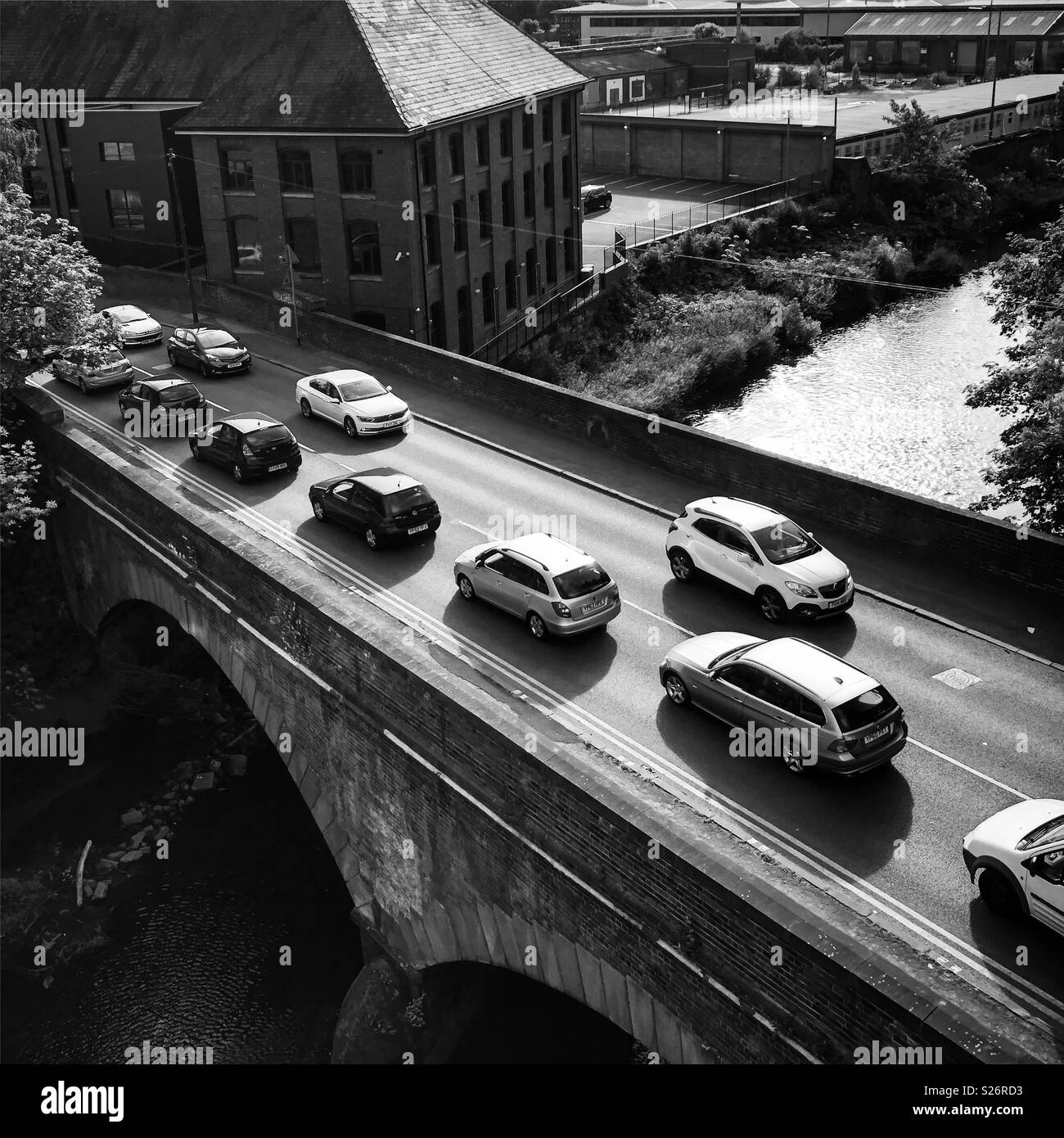 Traffic... Leeds - Image de stock capturée avec un smartphone