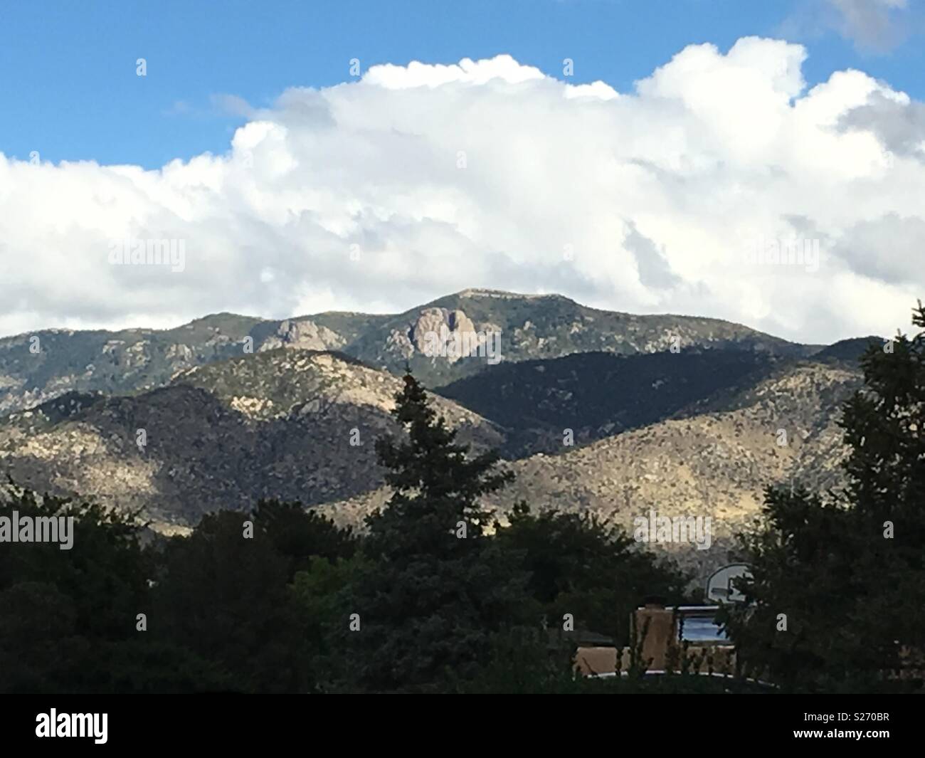 Montagnes de Sandia Albuquerque Banque D'Images