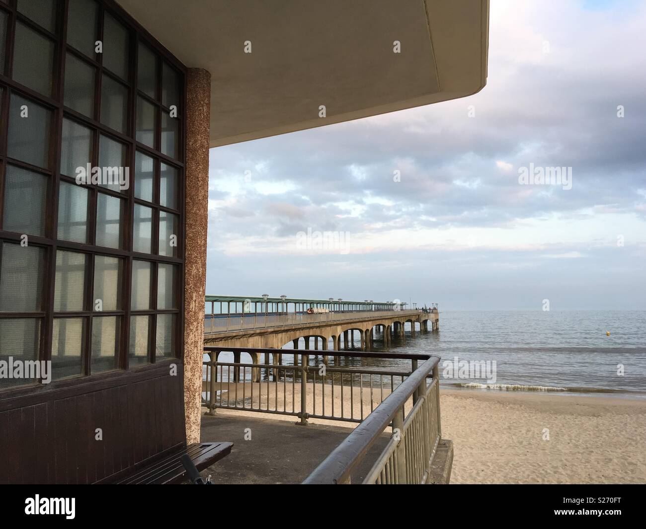 Boscombe Pier, anglais station - Image de stock capturée avec un smartphone