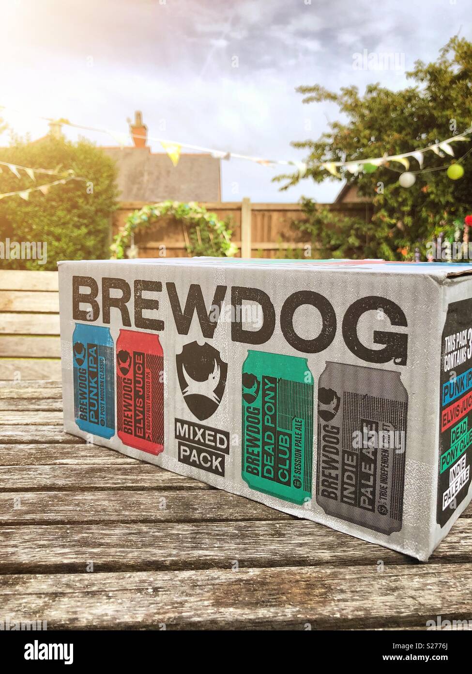 Brewdog pack mixte bière en canettes. Credit : Lee Ramsden / Alamy Banque D'Images