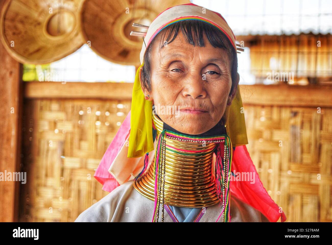 Portrait de femme birmane Banque D'Images