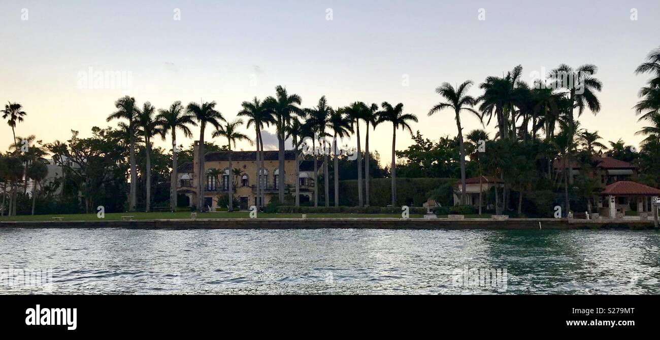 Thriller Miami bateau promenade Bayside Banque D'Images