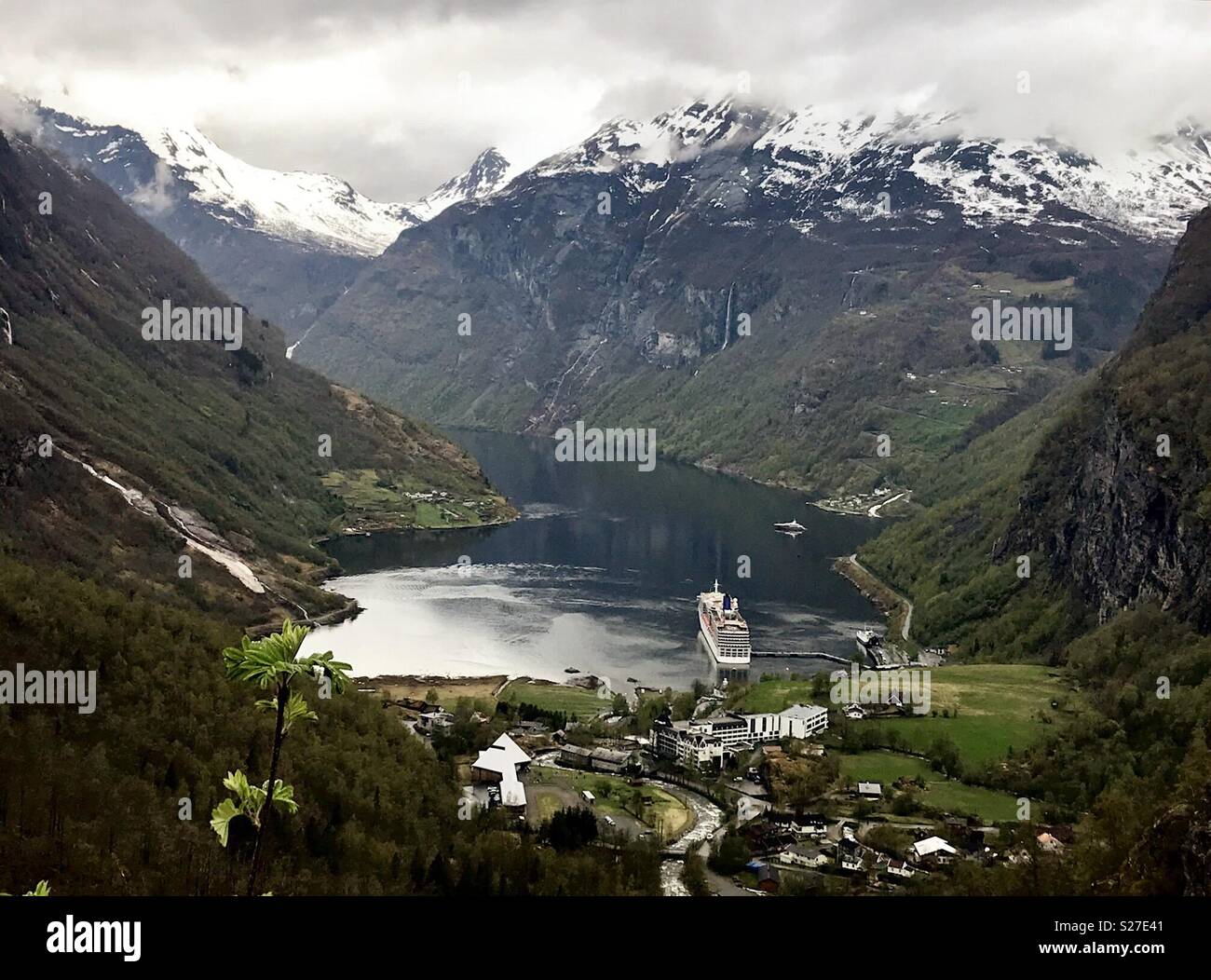 Port de croisière Geiranger Banque D'Images