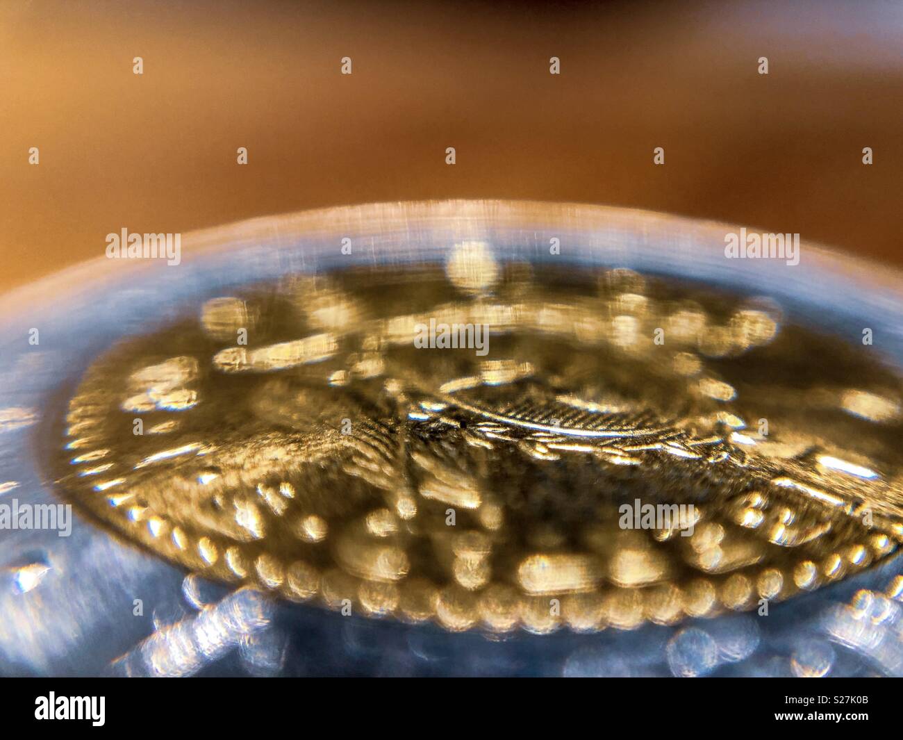 Un peso pièce argentine - Image de stock capturée avec un smartphone