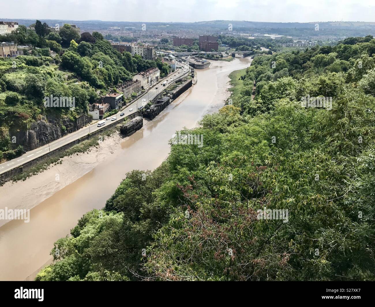 Vue du pont suspendu de Clifton Banque D'Images