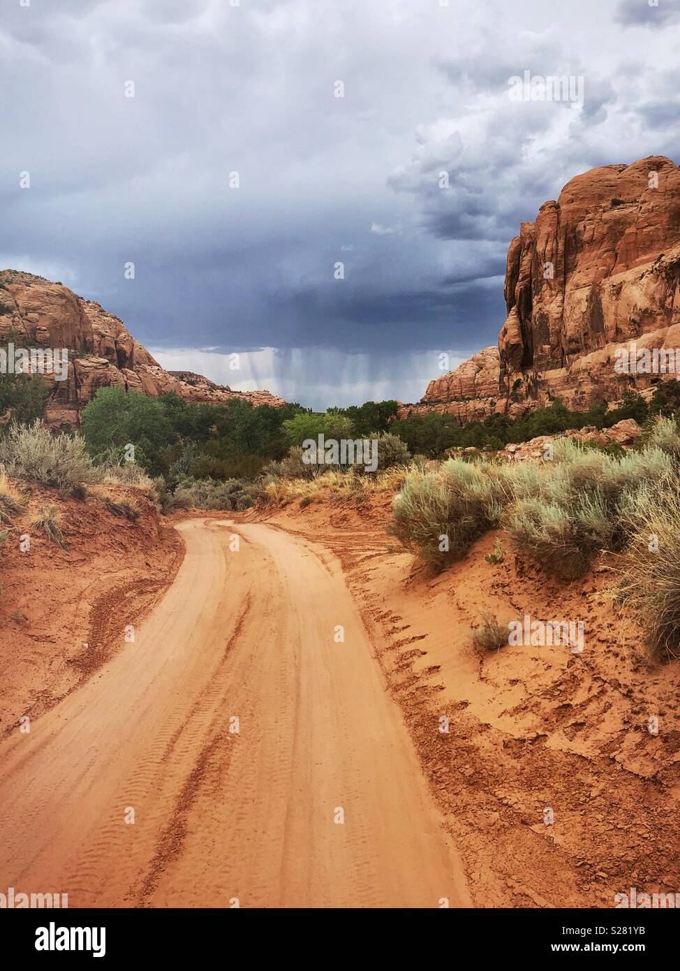 Tempête du désert - Image de stock capturée avec un smartphone