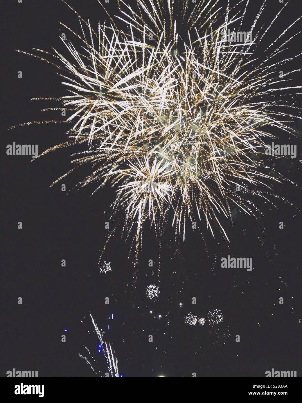 D'artifice, quatrième de juillet, Fête de l'indépendance, 4 juillet Banque D'Images