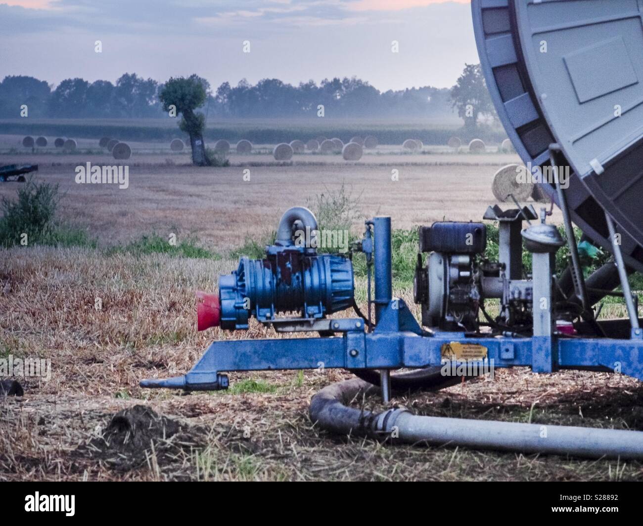 La pompe de la machine d'irrigation pour l'agriculture Banque D'Images
