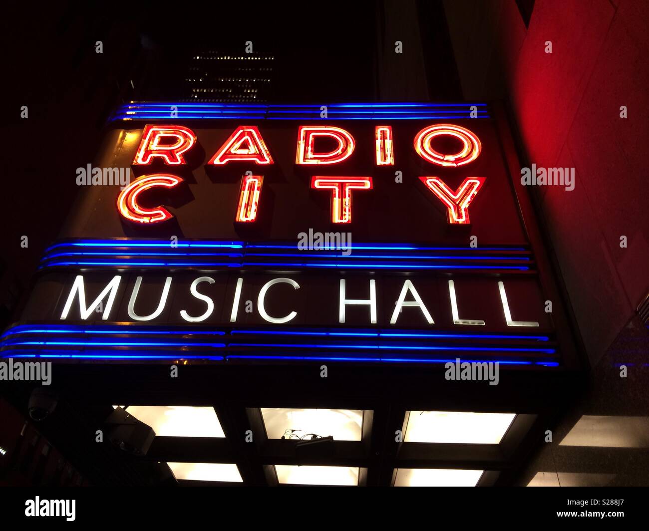 Le Radio City Music Hall Banque D'Images