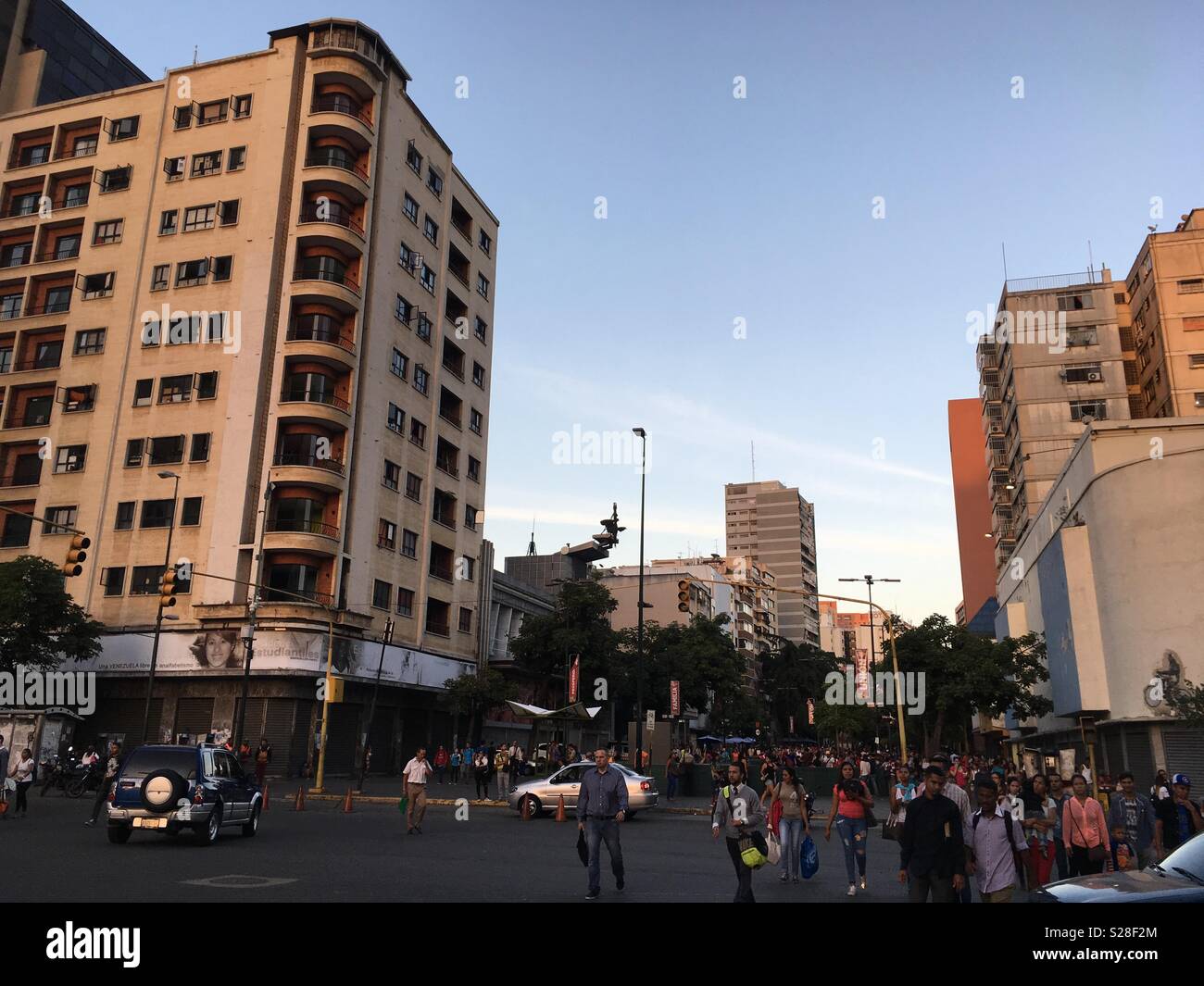 Le boulevard de Sabana Grande, Caracas venezuela Banque D'Images