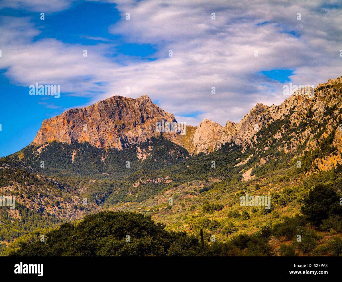 Serra de Tramuntana près de Soller, dans le nord de Majorque Espagne Banque D'Images