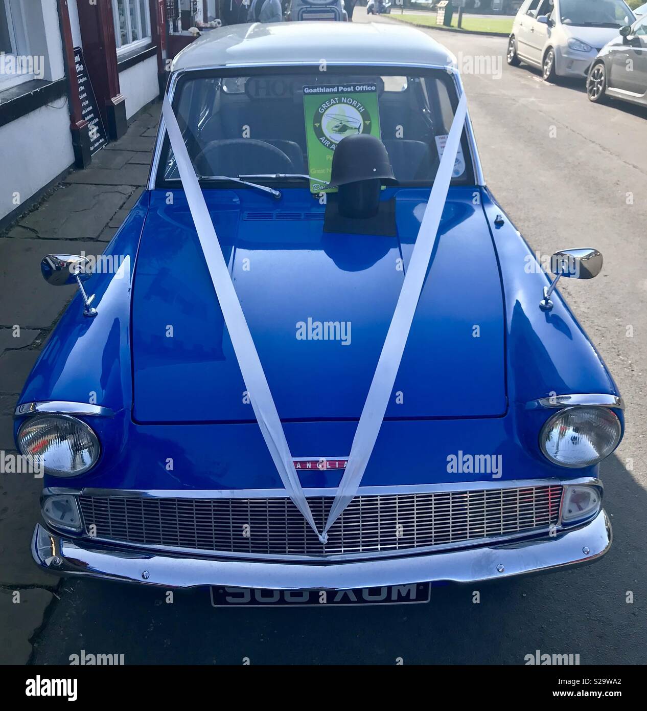 Voiture de pulsation. Goathland - Image de stock capturée avec un smartphone