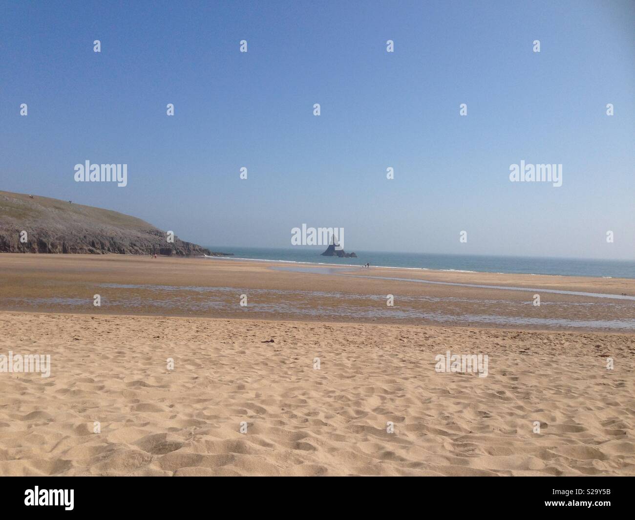 Plage de sable doré, Banque D'Images