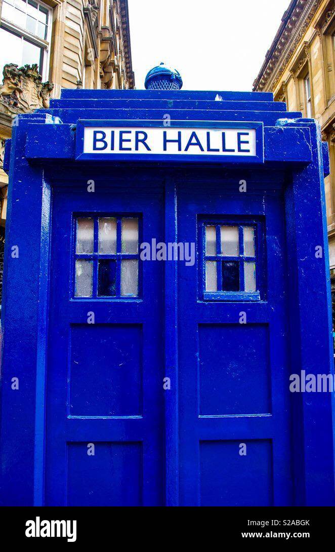 Tardis style Police Fort, Glasgow, Ecosse Banque D'Images