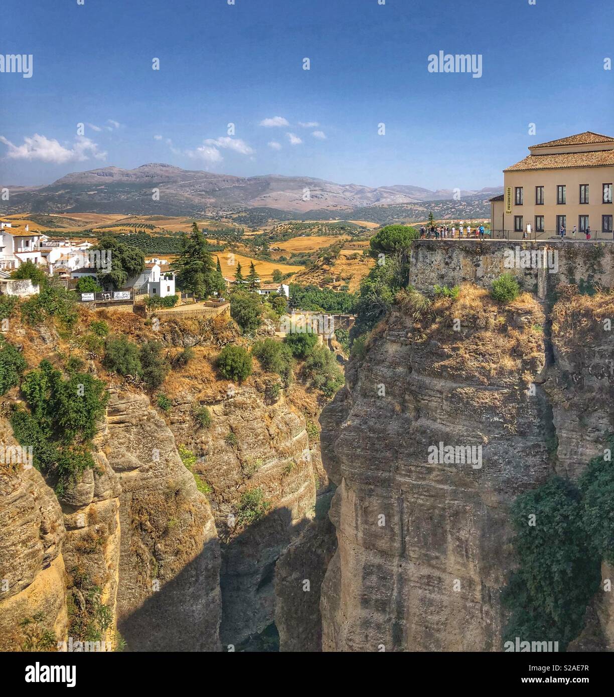 Ronda, un village de montagne dans le sud de l'Espagne. Banque D'Images