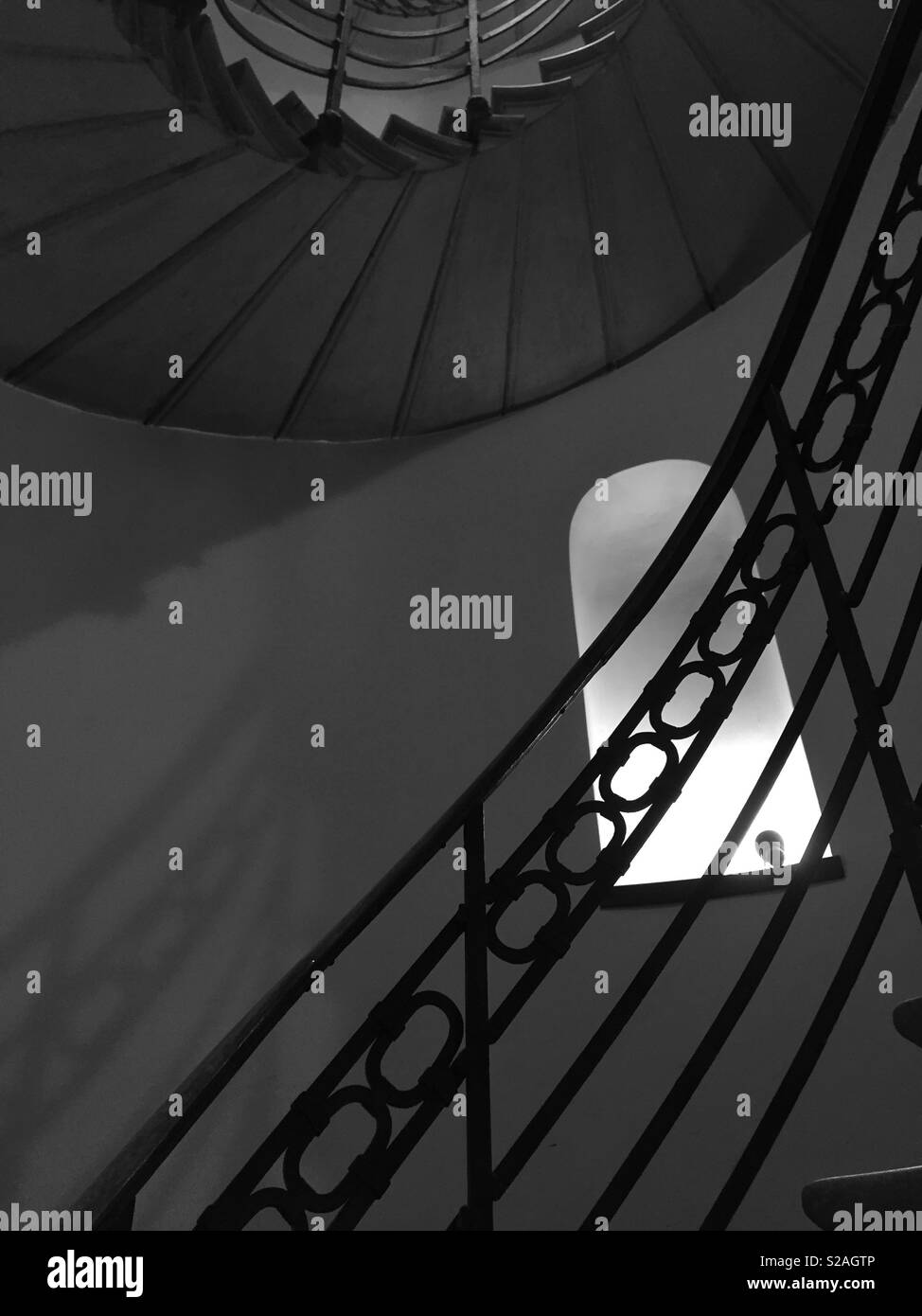 En colimaçon au bloc d'appartement à St Mark's, Venise, Italie Banque D'Images