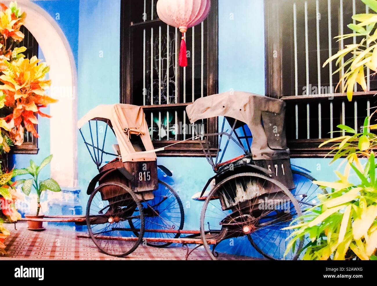 Cheong Fatt Tze mansion, Penang, Malaisie - Image de stock capturée avec un smartphone