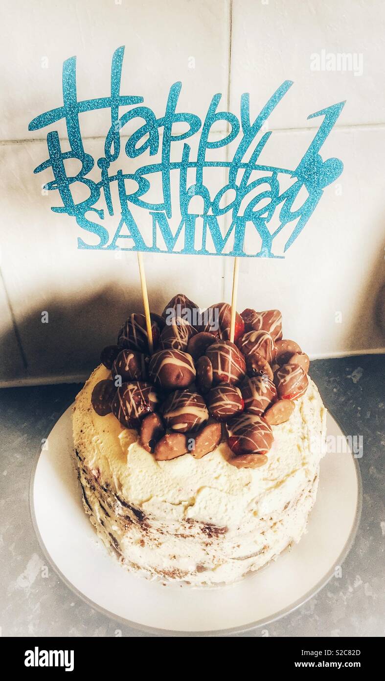 1er Gateau D Anniversaire Photo Stock Alamy