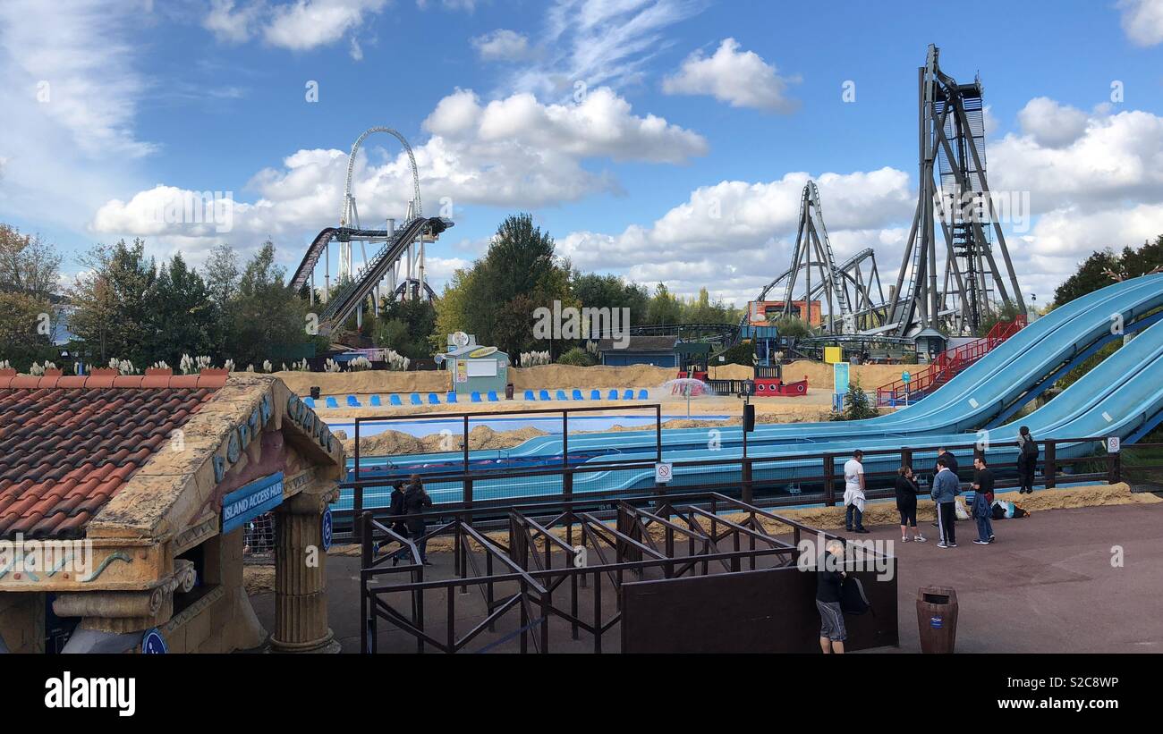 Thorpe Park Banque D'Images