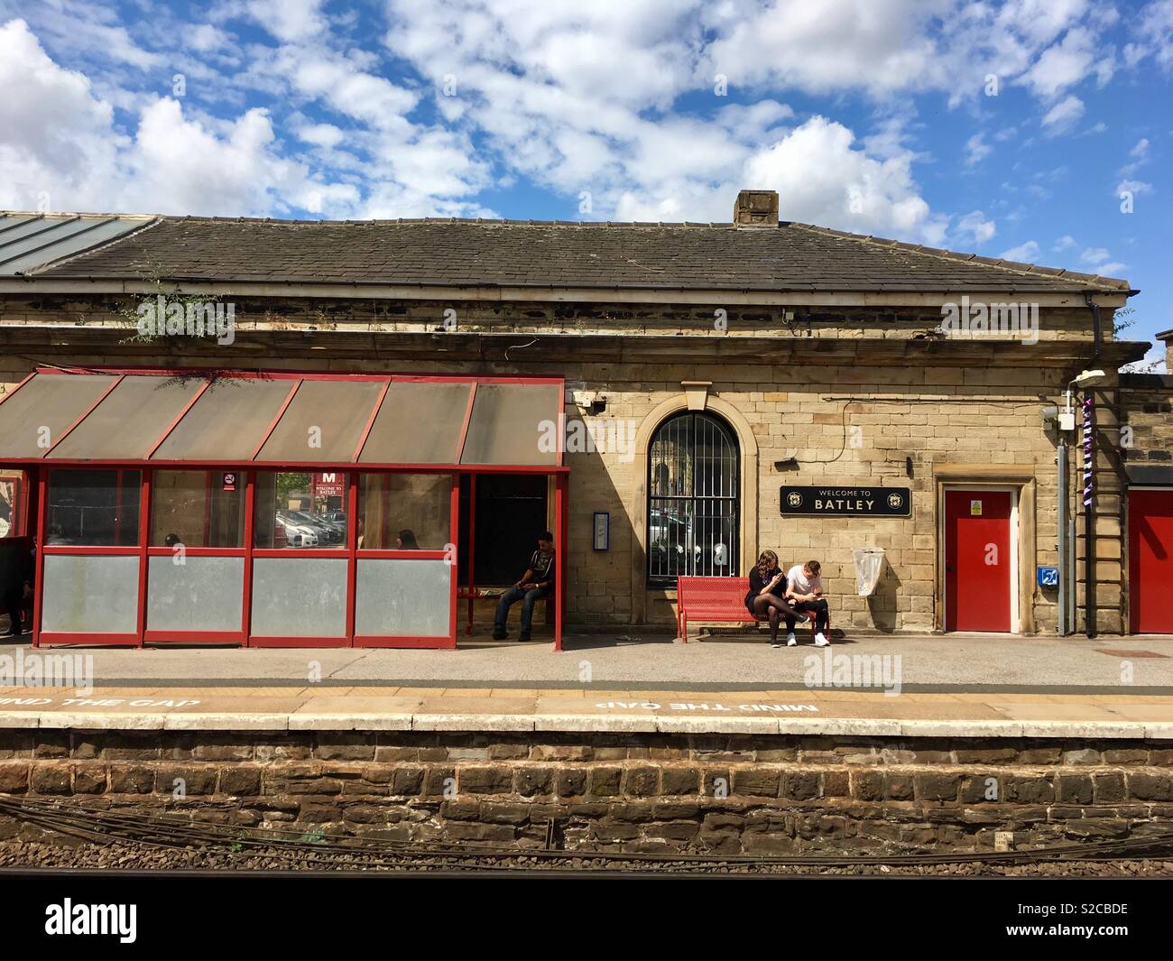 La gare de Batley, Batley, Yorkshire, Royaume-Uni Banque D'Images