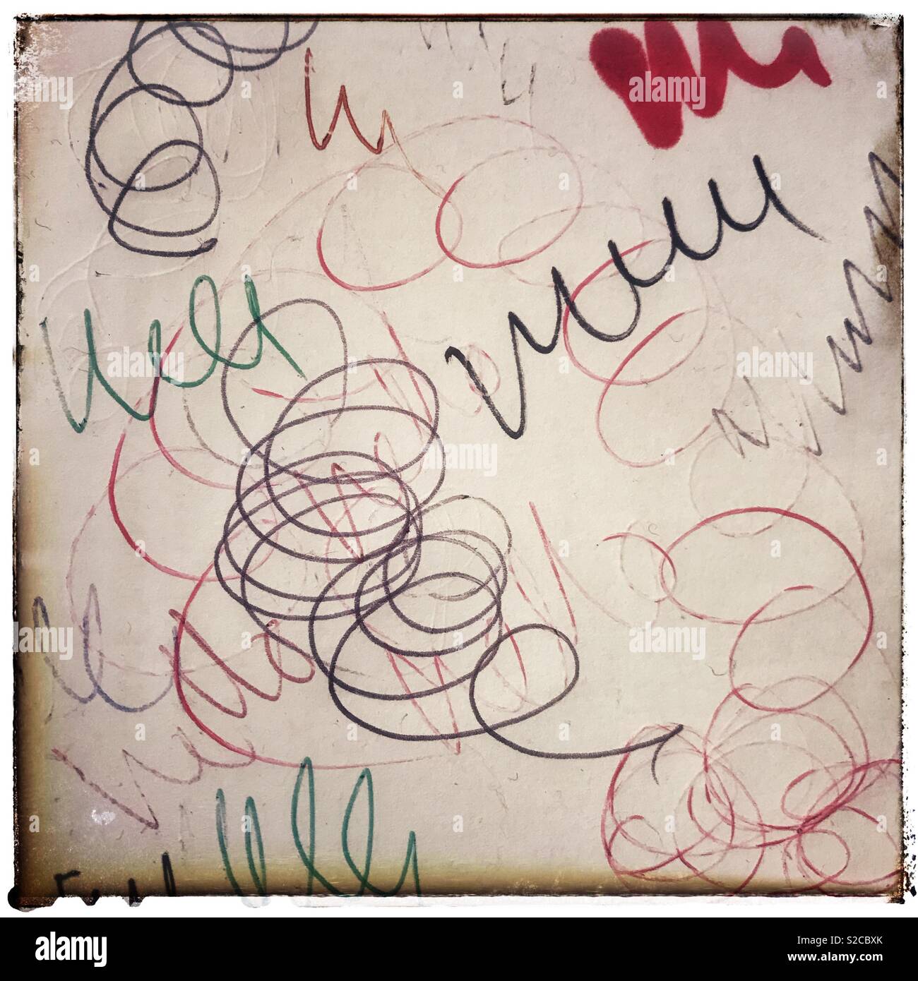 Test stylo encre. Banque D'Images