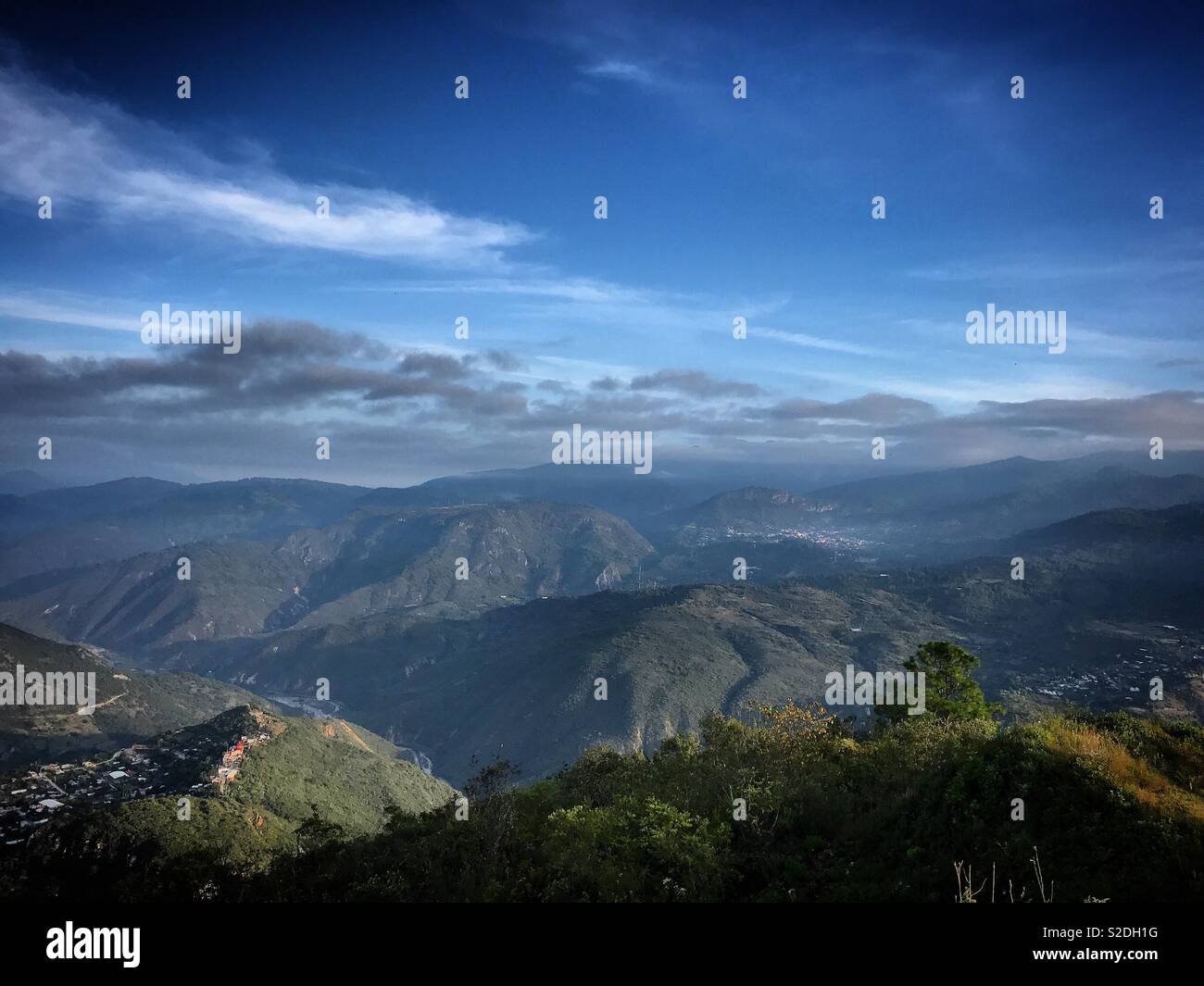 Dans les montagnes de la Sierra Norte de Oaxaca, Mexique Banque D'Images