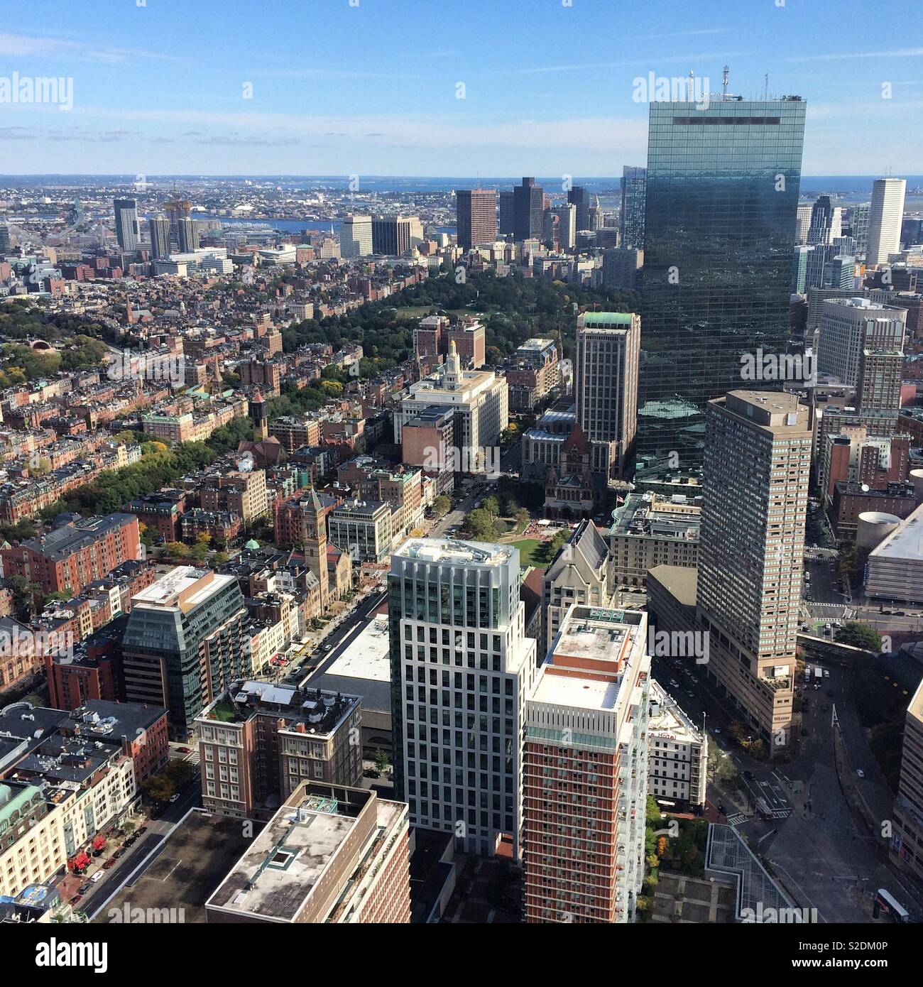Une vue de l'Observatoire Skywalk, Prudential Center, Boston, Massachusetts Banque D'Images