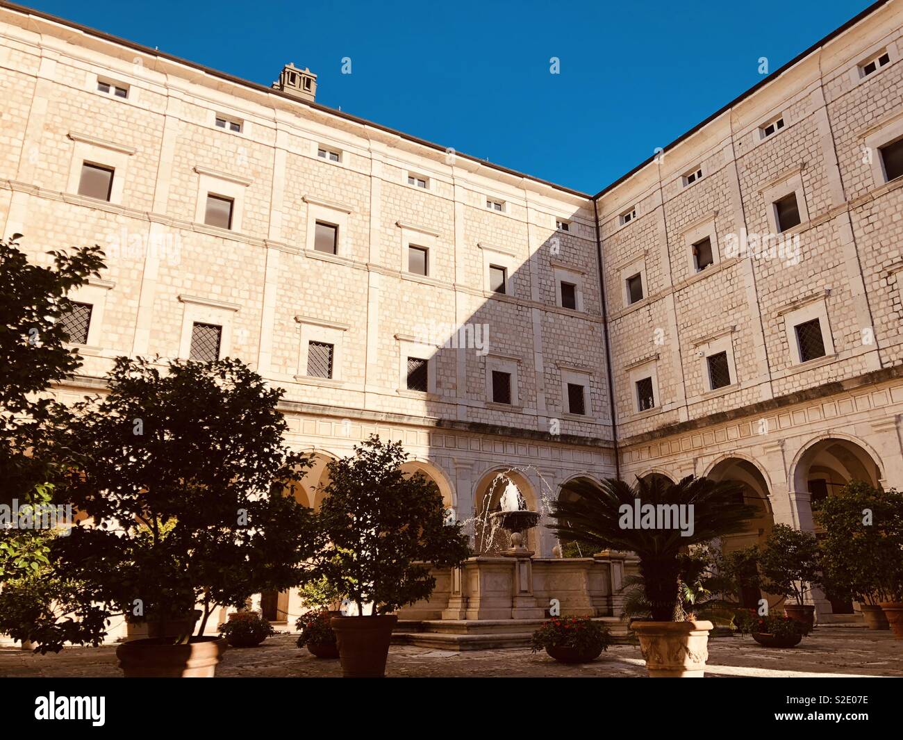 Le monastère de Monte Cassino Banque D'Images