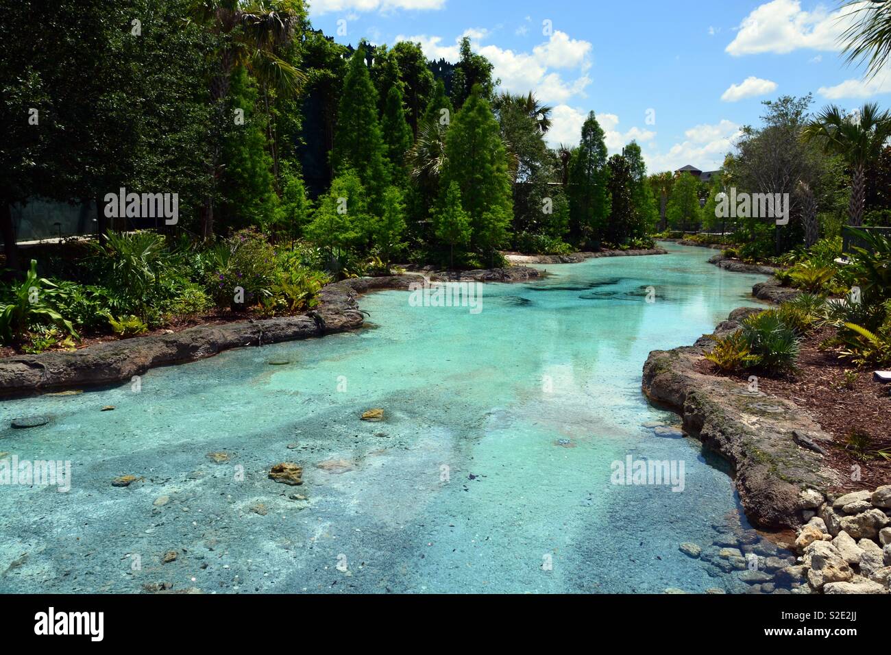 Stream In Disney's Magic Kingdom, en Floride Banque D'Images