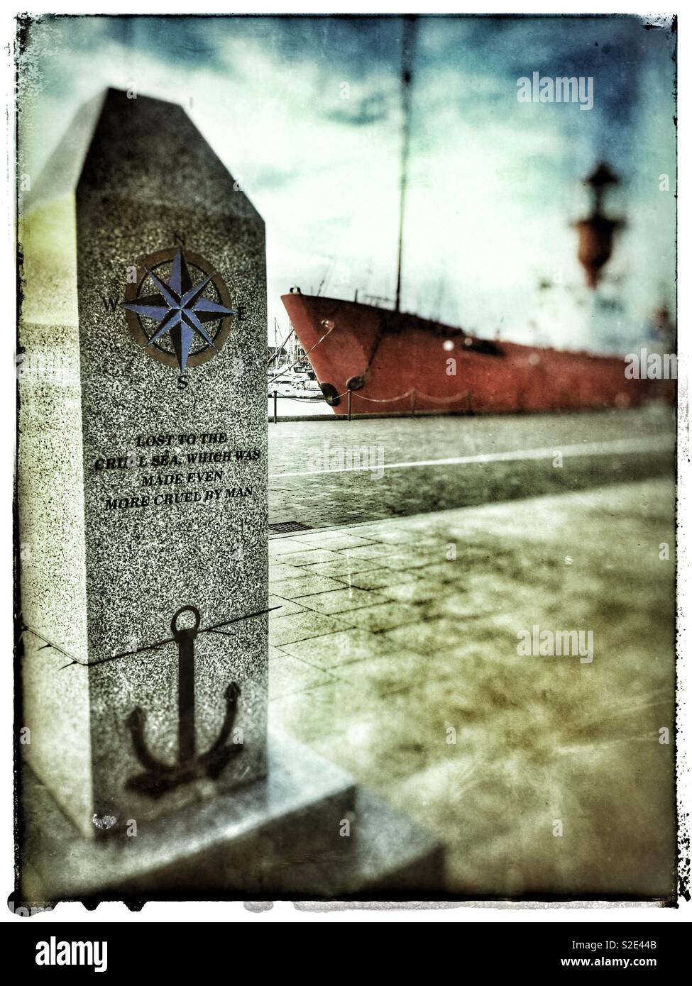 Mémorial de la marine marchande, Ipswich, Suffolk, UK. - Image de stock capturée avec un smartphone