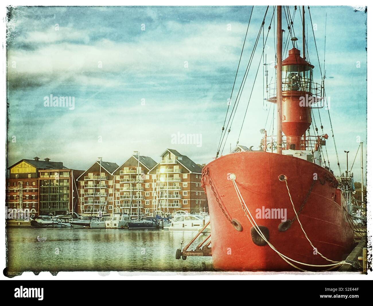 Neptune Quay Ipswich Suffolk UK - Image de stock capturée avec un smartphone