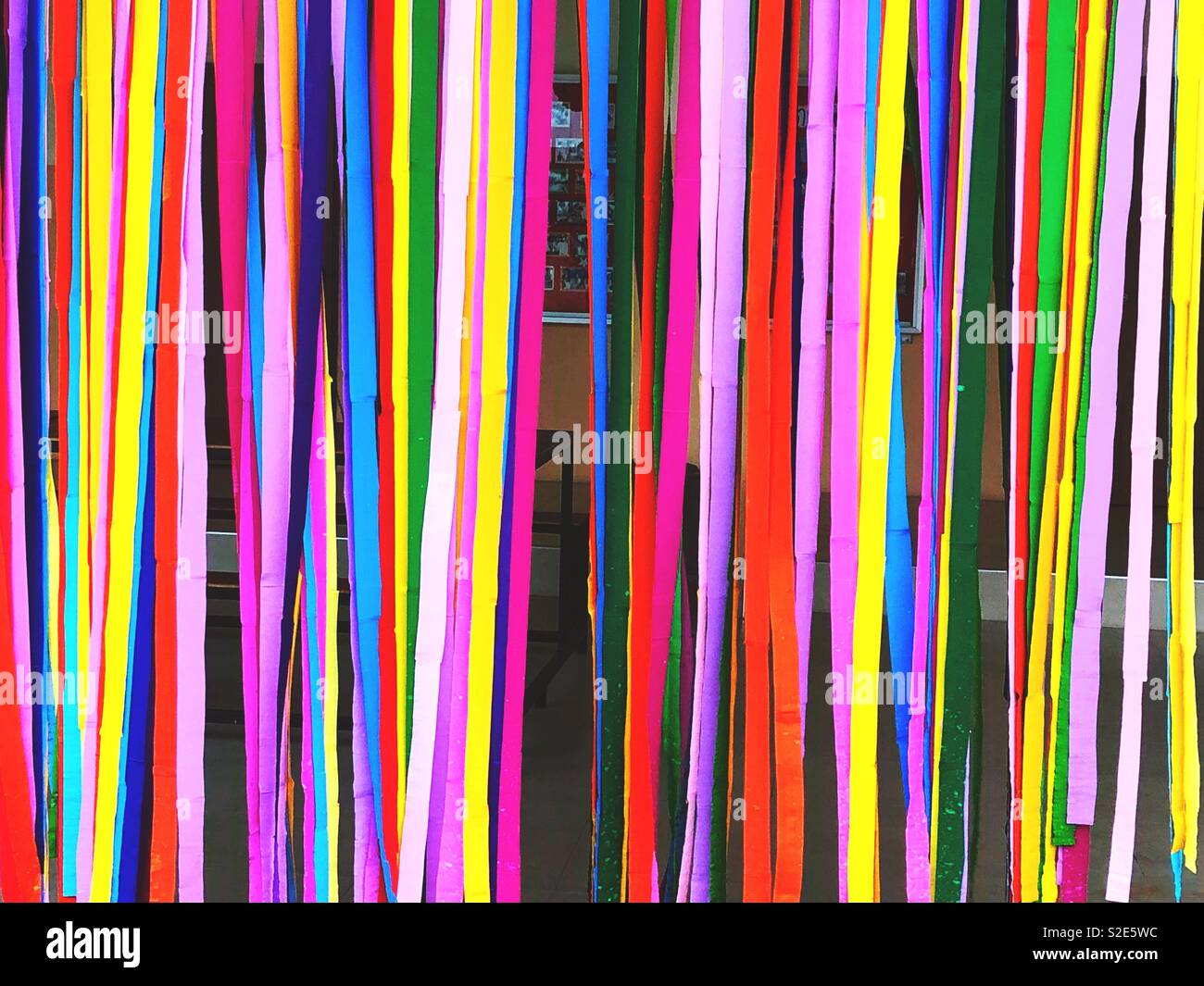 Rideau ruban coloré Photo Stock - Alamy