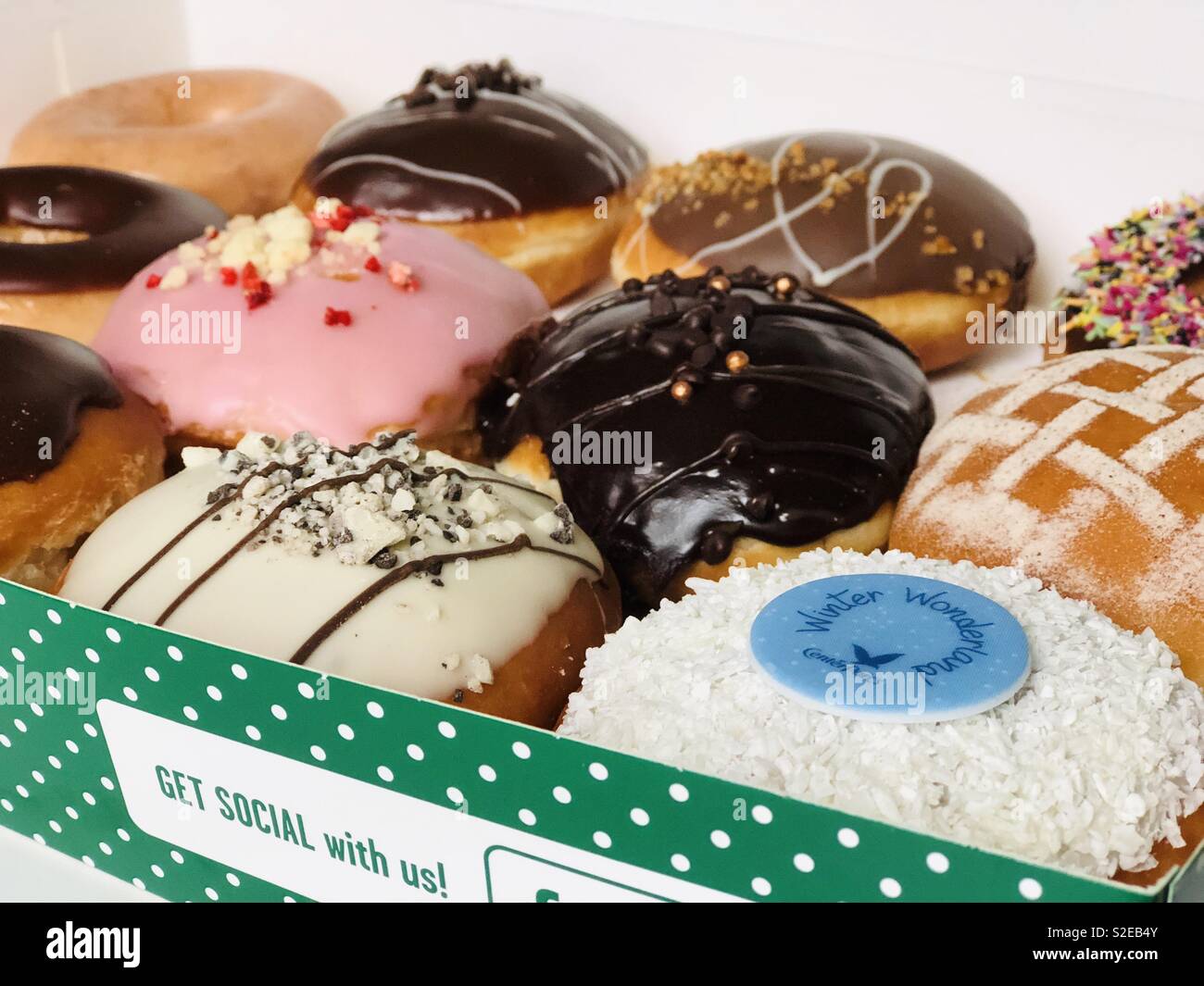 Krispy Kreme, Center Parcs Winter Wonderland Banque D'Images
