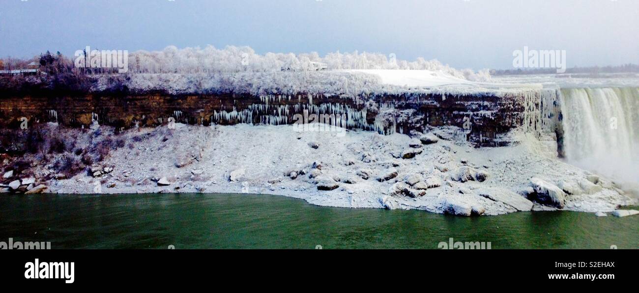 Niagara Falls en hiver - Image de stock capturée avec un smartphone
