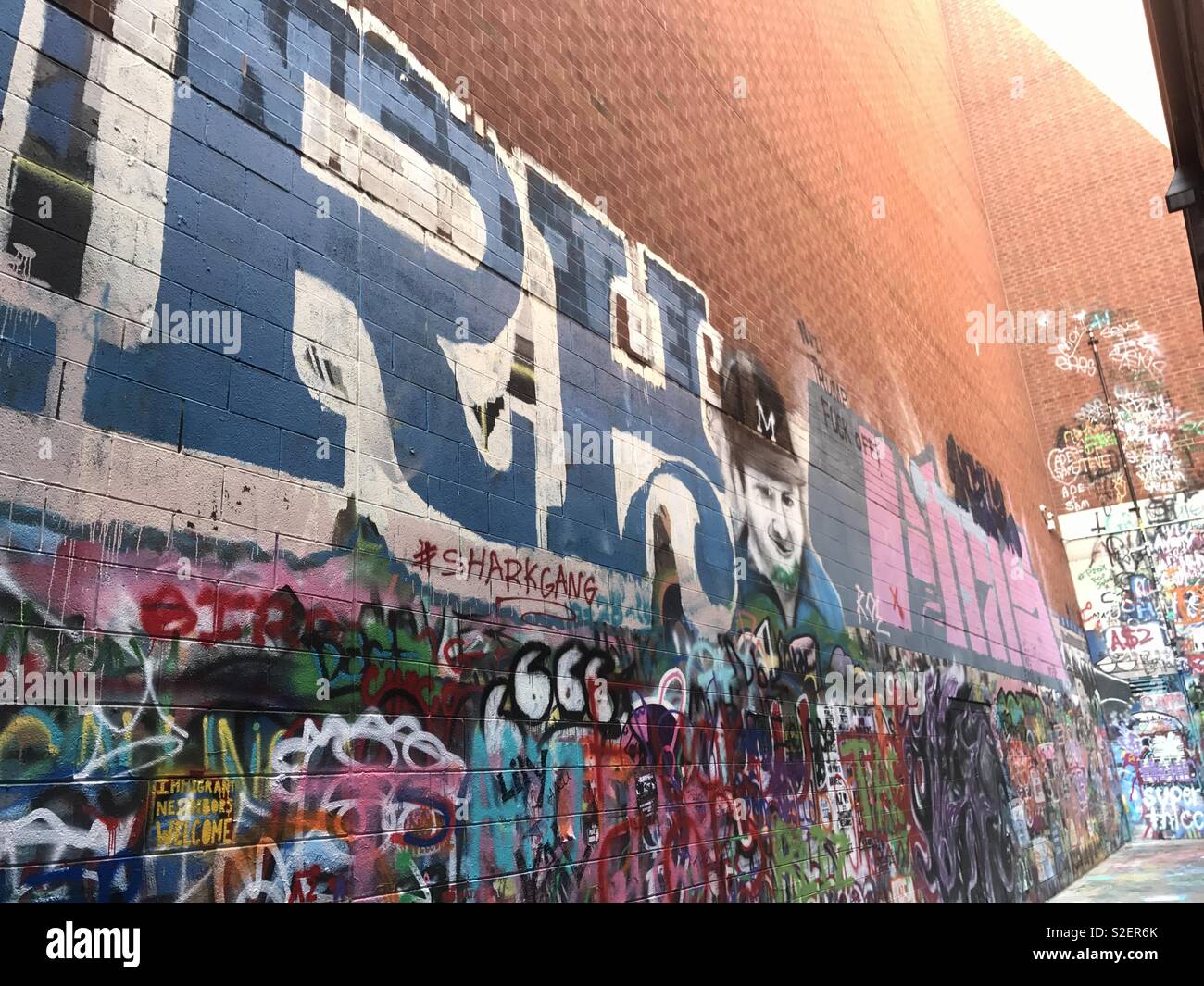 Murs peints Ann Arbor Banque D'Images