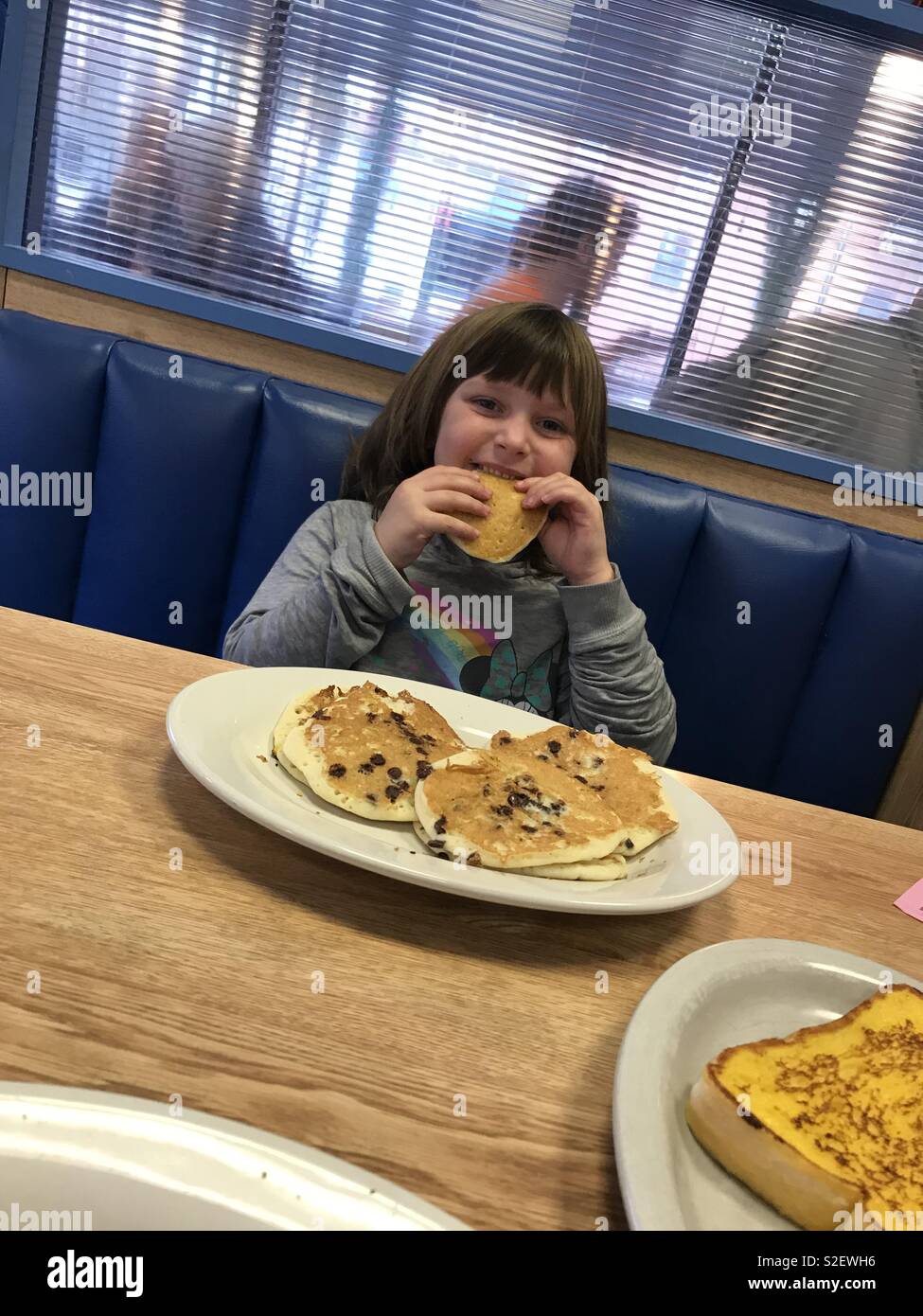 Grand petit déjeuner aux crêpes Banque D'Images