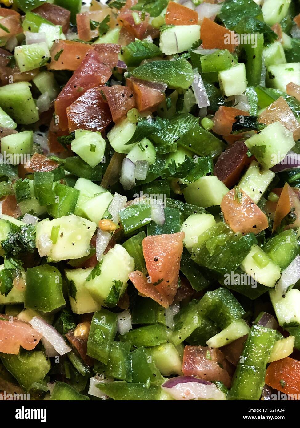 Salade hachée - Image de stock capturée avec un smartphone