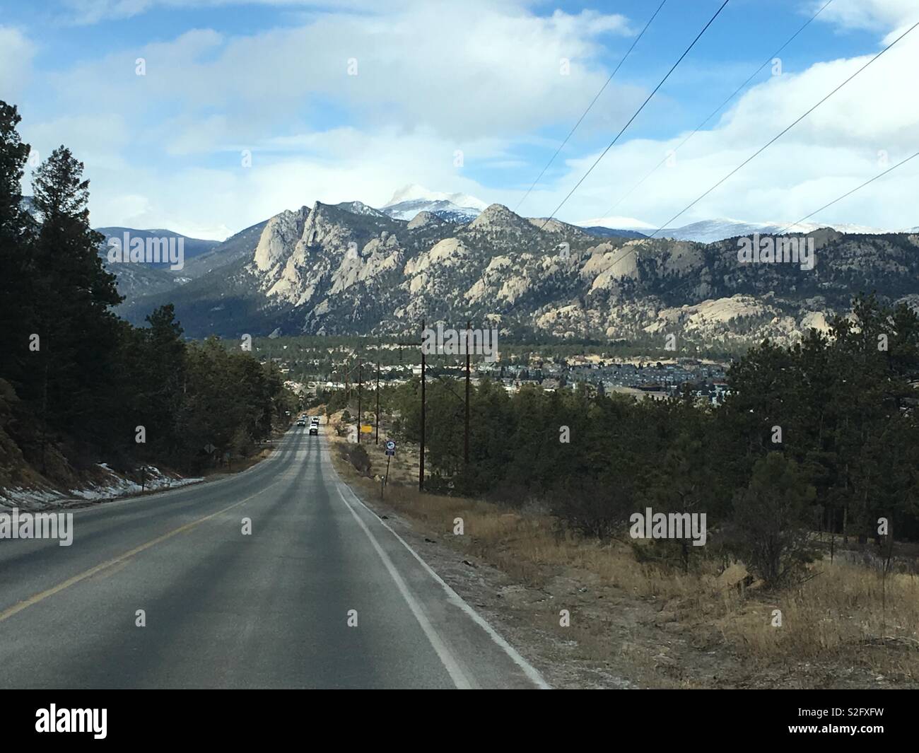 Les montagnes Rocheuses du Colorado- Banque D'Images