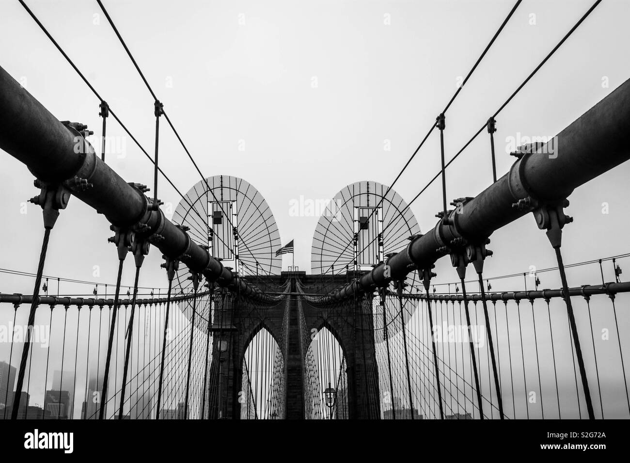 New York Brooklyn Bridge Banque D'Images