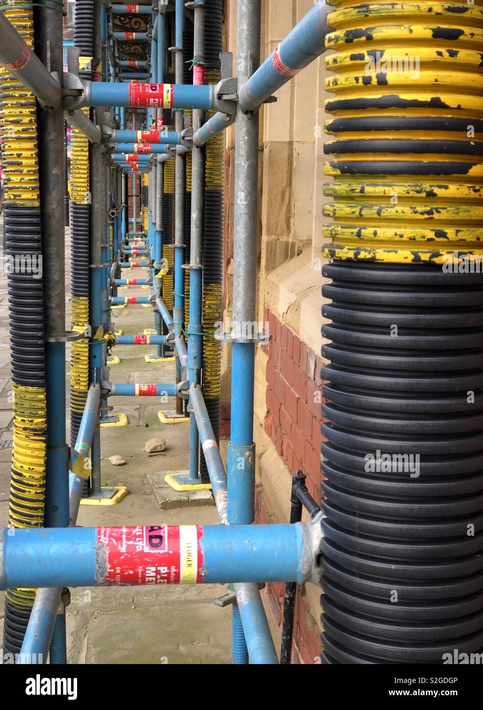 Résumé formé par les échafaudages Banque D'Images