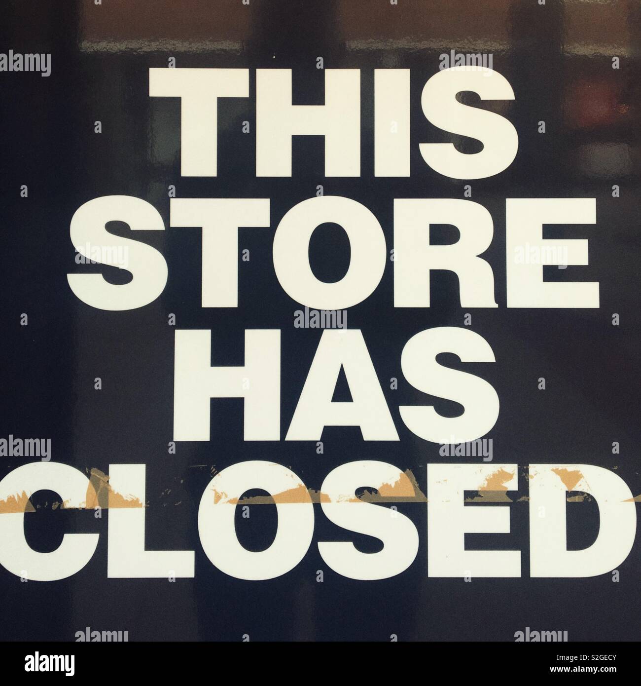 Ce magasin est fermé Banque D'Images